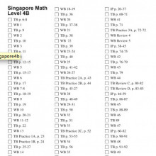Partial Math schedule