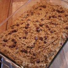 Chocolate Peanut Butter Baked Oatmeal