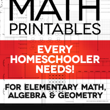 Free Math Printables Every Homeschool Needs!